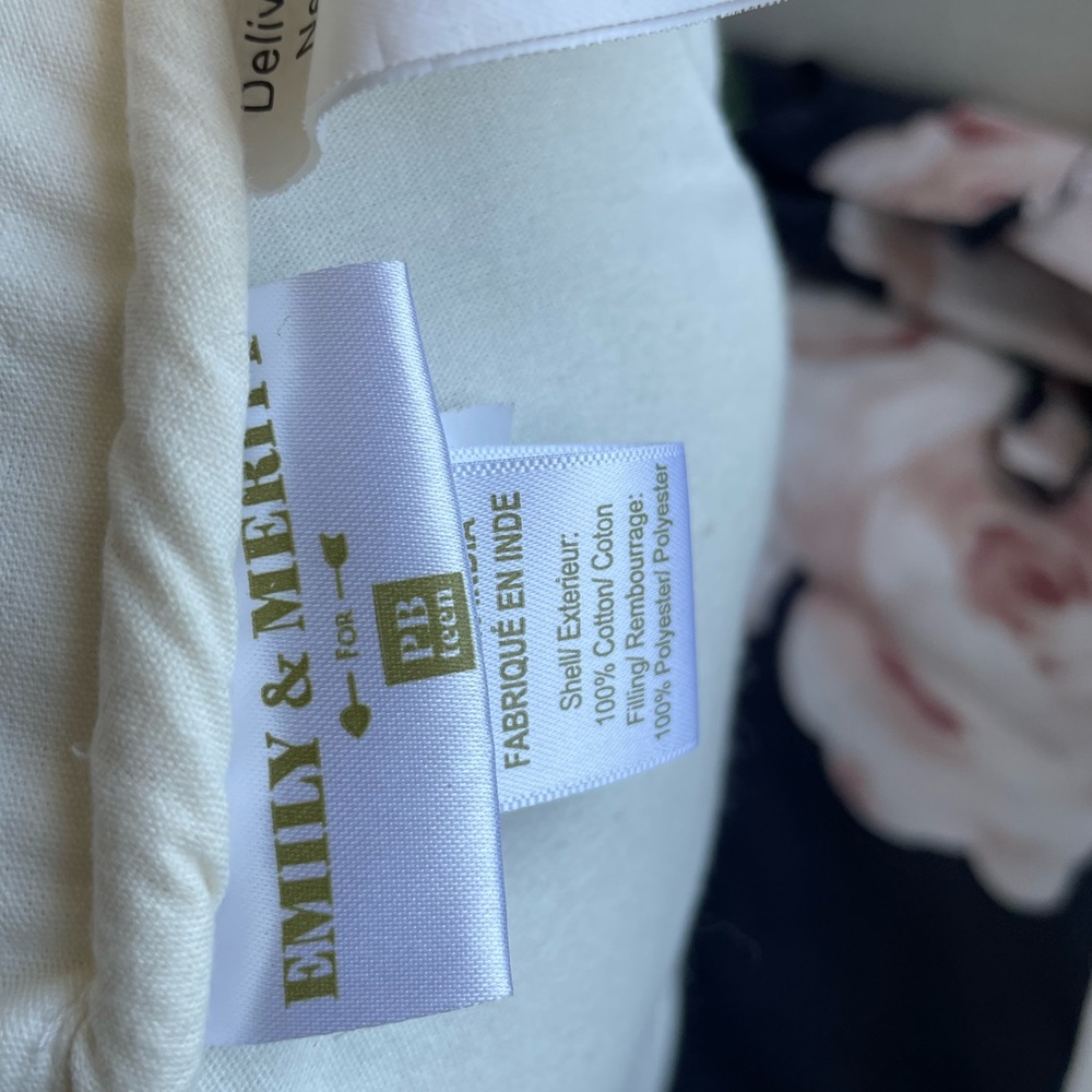 The Emily & Meritt Gold Anchor Pillow - Picture 7 of 7